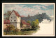 Künstler-AK Rothenburg O. T., Topplerschlösschen  - Rothenburg O. D. Tauber