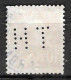 824	N°	138	Perforé	-	HT 78	-	SOCIETE THOMSON - Used Stamps