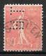 826	N°	199	Perforé	-	HT 78	-	SOCIETE THOMSON - Used Stamps