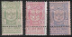 Belgium 1894 Worldexhabition Antwerp Complete MH Set Michel  61 / 63 - 1894-1896 Esposizioni