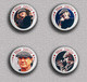 35 X ACDC BRIAN JOHNSON Music ART BADGE BUTTON PIN SET 1 (1inch/25mm Diameter) - Musique