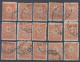 ⁕ Turkey 1901 - 1905 ⁕ Ottoman Empire / Tughra, Domestic Post 2 Pia. Mi.90 ⁕ 15v Used - Shades (unchecked Perf.) Scan - Gebraucht