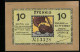 Notgeld Lindau A. B. 1919, 10 Pfennig, Segelschiff Und Löwenstatue Am See  - Lokale Ausgaben
