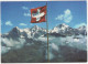 Eiger - Mönch - Jungfrau Von Berghaus Niesenkulm Aus -  (Schweiz-Suisse-Switzerland) - Fahne/Flag/Drapeau/Vlag - Frutigen