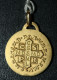 Beau Pendentif Médaille Religieuse Plaqué Or Années 30 "Saint Benoit" Grav. Fernand Py - Religious Medal - Religion & Esotericism