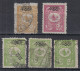 Delcampe - ⁕ Turkey 1901 ⁕ Newspaper Stamp, Overprint "matbua" Mi.108-110 ⁕ 4v Used + 1v MH (damaged) - Gebraucht
