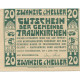 Billet, Autriche, Traunkirchen, 20 Heller, Château, 1920, SPL, Mehl:FS 1081 - Austria