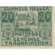 Billet, Autriche, Traunkirchen, 20 Heller, Château, 1920, SPL, Mehl:FS 1081 - Autriche