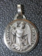 Pendentif Médaille Religieuse Milieu XXe "Saint Michel Terrassant Le Dragon - Mont St Michel" Grav. Fernand Py - Religion &  Esoterik