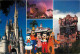 Parc D'Attractions - Walt Disney World - Multivues - Cinderella Castle - Hollywood Tower Hotel - CPM - Voir Scans Recto- - Disneyworld