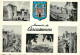 11 - Carcassonne - La Cité De Carcassonne - Multivues - Blasons - Carte Dentelée - CPSM Grand Format - Voir Scans Recto- - Carcassonne