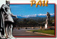 64 - Pau - La Chaîne Des Pyrénées Vue Du Boulevard - Henri IV  Statue En Marbre De Tremblay - Etat Léger Pli Visible - C - Pau