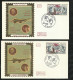 4 FDC Lettres Illustrées Premier Jour Iviers Et Bouy Le 24/2/1973  P.A . N°47 Codos Et Guillaumet Cachets Illustrés B/TB - 1970-1979