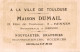 Chromo A La Ville De Toulouse Maison Dumail Bulle De Savon - Otros & Sin Clasificación