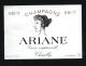 Etiquette Champagne Brut Cuvée Exceptionnelle Ariane   Chouilly  Marne 51 " Visage Femme" - Champagne