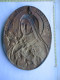 0404 23 - LADE Ag  - Bronzen Plaquette  Sancta Theresia A Jesu Infante - Plaque En Bronze - 458 Gram - Religion & Esotericism