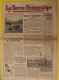 Hebdo La Terre Française. N° 183 Du 13 Mai 1944. Agriculture Artisanat Gazogène Fermages - Guerre 1939-45