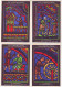 Delcampe - CHARTRES - Lot De 20 Cartes Publicité Au Dos VITRAUX DE LA CATHEDRALE DE CHARTRE - Quadri, Vetrate E Statue