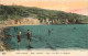 83 - Sanary - Plage - Port-Issol - Les Baigneurs - Animée - Colorisée - CPA - Oblitération Ronde De 1915 - Voir Scans Re - Sanary-sur-Mer