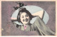 CHINE - SAN36360 - Cachet Tientsin - En L'état - Carte Japonaise - Geisha Souriant - Chine