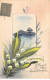 Illustrateur - N°81163 - Bouquet De Muguet Devant Une étendue D'eau - Carte Peinte à La Main - Autres & Non Classés