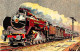 CHEMINS DE FER - SAN57609 - Nord 1932 - "La Flèche D'Or" Paris Calais Londres - Train Rapide Pulman Remorqué Par Une... - Eisenbahnen