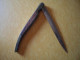 Couteau  Manche Laiton Et Bois 26 Cm - Knives/Swords