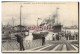 CPA Bateau Le Havre Sortie Du Bassin De L&#39Eure Du Transatlantique Rochambeau  - Steamers