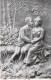 FINE ARTS, SCULPTURE, LOVE, MAN AND WOMAN ON BENCH, FRANCE, POSTCARD - Esculturas