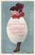 FANTAISIE - 1er Avril - Illustration - Femme Dans Un Costume D'oeuf - Cher Monsieur - Carte Postale Ancienne - Altri & Non Classificati