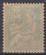 TIMBRE FRANCE MOUCHON N° 114c RECTO VERSO NEUF * GOMME TRACE CHARNIERE - COTE 300 € - 1900-02 Mouchon