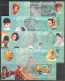 COB 2442-5 + BL428-31 Les Actrices Celebres Complet-volledig 5 Blocs - Mint/hinged