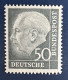 Briefmarke Heuss 50 Pfg. Postfrisch, Gepr. Schlegel, 1954 - Unused Stamps
