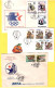 1 Bloc De 1975, 5 Entiers Postaux, 8 Enveloppes FDC Ou Aviation - Mosambik