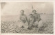 Carte Photo - LE TREPORT - Deux Femmes Et Un Garçon Assis Sur Une Plage De Galets - Phare - Le Treport