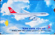 Turkıye Phonecards-THY Airbus 340 PTT 100 Units Unused - Sammlungen