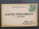 KARTE Volary Wallern - Wien Kafee Coffee Jakober Ca. 1910  / P8598 - Covers & Documents