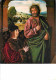 Art - Peinture Religieuse - Jean Hey Dit Le Maitre De Moulins - Pierre II Sire De Beaujeu Duc De Bourbon Présenté Par Sa - Gemälde, Glasmalereien & Statuen