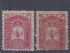 ⁕ Turkey 1905 ⁕ Tughra Of Abdul Hamid II. / Coat Of Arms, 20 Paras Mi.116 ⁕ 29v Used ( 2v MNH) Shades , Différent Perf. - Used Stamps