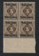 Altdeutschland Württemberg 1919 Michel Nr. 135 (4) ** Unterrandviererblock, Michel 100,-+ - Nuevos