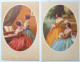 Cpa Lot 2x Litho Illustrateur Corbella Degami 749 Couple Duo Femme En Medaillon  Piano Et Mandoline - Corbella, T.