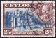 CEYLON 1935 KGV 25c Deep-Blue & Chocolate SG375 FU - Ceylon (...-1947)