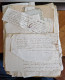 Delcampe - 1kg De Vieux Papiers Divers (actes De Notaires, Lettres , ..) - 18/19ème Siècle - Manuscripts