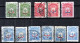 ⁕ Turkey 1906 ⁕ Ottoman Empire / Coat Of Arms / Overprint Mi.130-132 Foreign Mail ⁕ 11v Used (unchecked Perf.) - Gebraucht