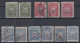 ⁕ Turkey 1906 ⁕ Ottoman Empire / Coat Of Arms / Overprint Mi.130-132 Foreign Mail ⁕ 11v Used (unchecked Perf.) - Usados