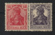 Deutsches Reich 1919 Germania Zusammendruck Michel Nr W 12 Fa *, Gepr. BPP, Michel 180,-€ 2 Scans - Libretti & Se-tenant