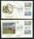 4  FDC Lettres Illustrées Premier Jour Strabourg Le  13/11/82  Service N°  73 Et 74 Conseil De L'Europe B/TB Soldé ! ! ! - 1980-1989