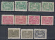 ⁕ Turkey 1913 ⁕ Ottoman Empire /  Main Post Office Constantinople ⁕ 11v MH & MNH - Unused Stamps