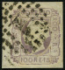 PORTUGAL 16 O, 1862, 100 R. Lila, Pracht, Fotoattest Nucleo Filatelico, Mi. 130.- - Gebruikt