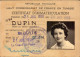 Certificat D Immatriculation Tunisie, Bizerte, 1956 - Cartes De Membre